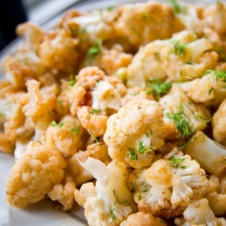 cauliflower and ketchup stirfry